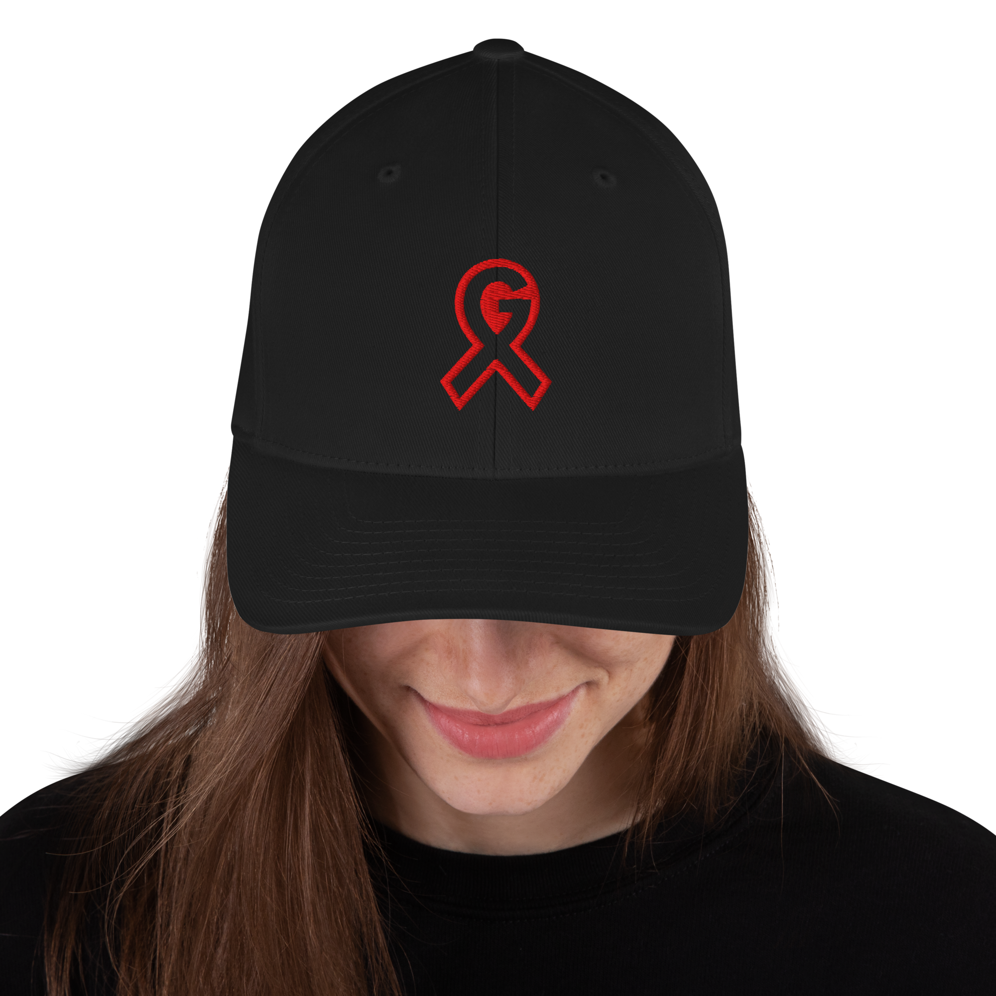 "G Ribbon" Red Structured Twill Cap
