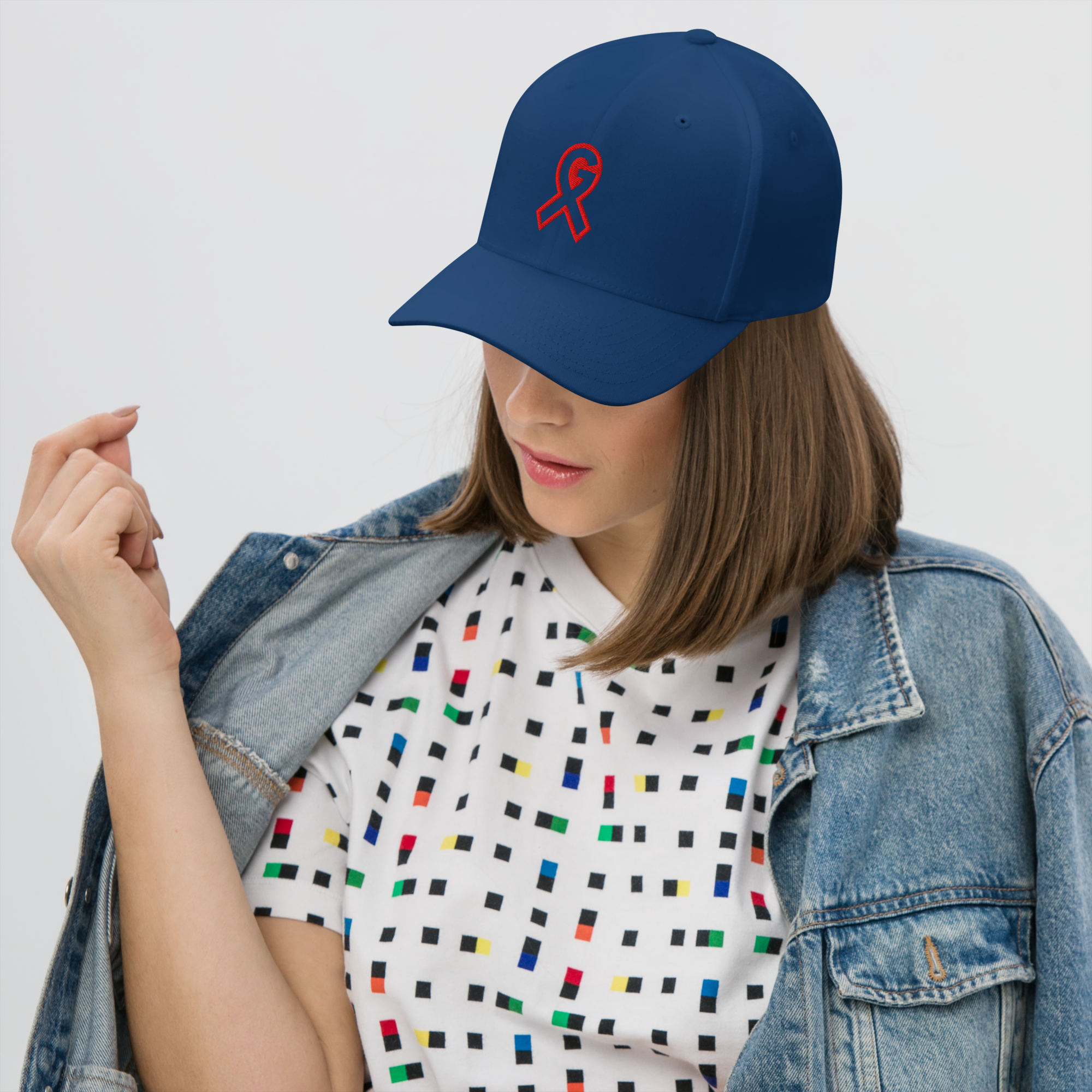 "G Ribbon" Red Structured Twill Cap