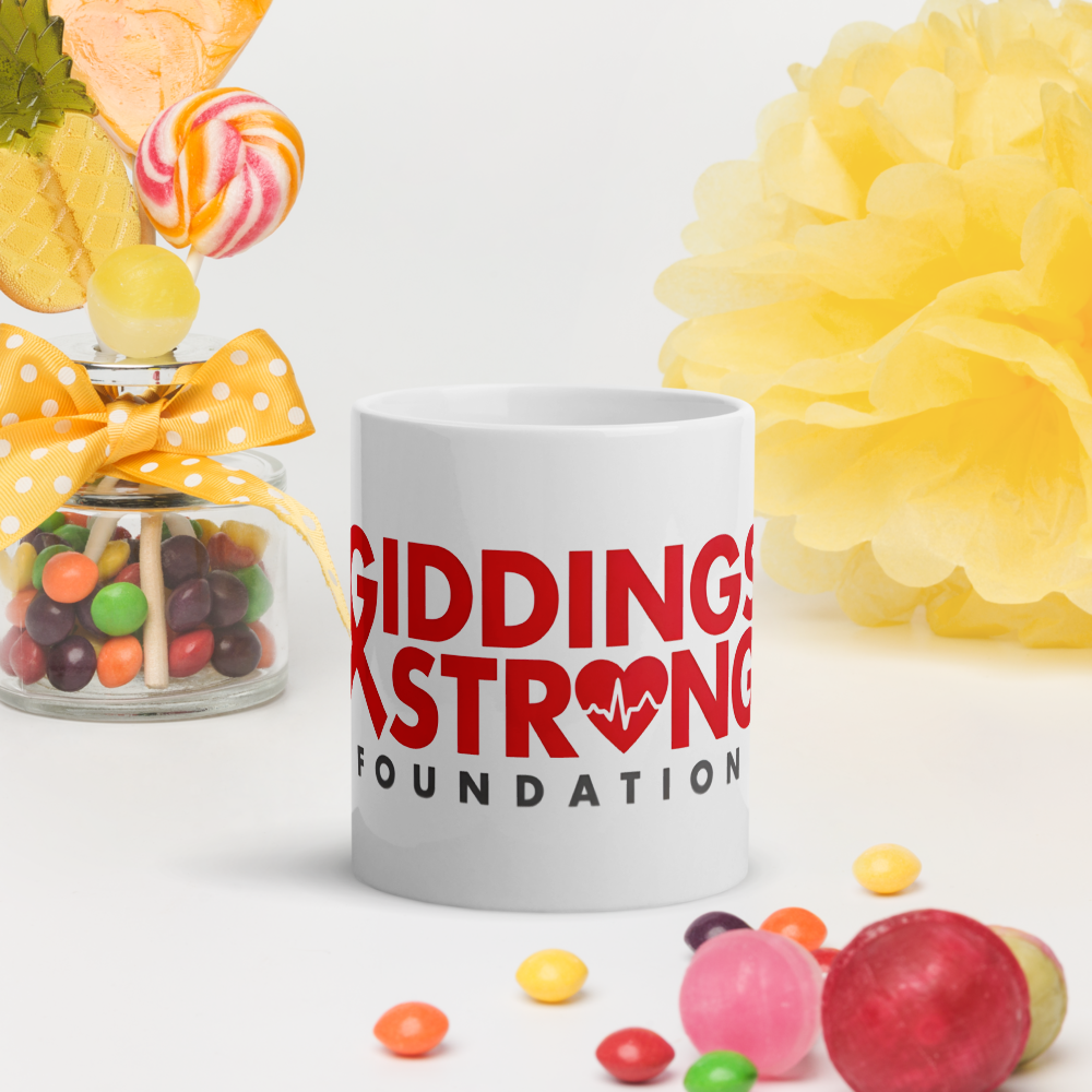 Giddings Strong White glossy mug